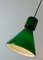 German Green Glass Pendant Light from Limburg, 1970s 5