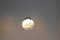 Lámpara colgante Moon de vidrio escarchado de Mazzega, años 70, Imagen 3