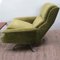 Vintage German Green Swivel Lounge Chair 9