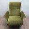 Vintage German Green Swivel Lounge Chair 13