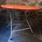 French Red Foldable Metal Table 1