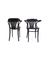 Vintage Nordic Chairs in Black, Set of 4, Image 4