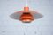 Lampade a sospensione PH4/3 vintage arancioni di Poul Henningsen per Louis Poulsen, set di 2, Immagine 3