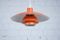 Vintage Orange PH 4/3 Hanging Lamps by Poul Henningsen for Louis Poulsen, Set of 2 3