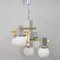 Vintage Italian Chandelier with Opaline Spheres, Image 1