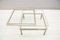 Vintage French Sliding Glass Coffee Table from Maison Jansen, 1970s 4