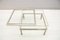 Vintage French Sliding Glass Coffee Table from Maison Jansen, 1970s, Image 4