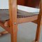 Pine & Leather Chairs, 1970s, Set of 4, Image 5