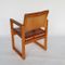Pine & Leather Chairs, 1970s, Set of 4 9