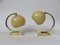 Vintage Art Deco Style Polished Brass Table Lamps, Set of 2, Image 4