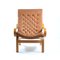 Bore Armchair in Leather & Linen by Noboru Nakamura for Ikea, 1970s 2