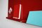 LDF Red Myosotis Grande Magnetic Notice Board by Richard Bell for Psalt Design, 2014 5