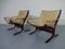 Mid-Century Siesta Table, Ottoman & 2 Leather Chairs by Ingmar Relling for Westnofa 5