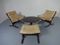 Table Siesta Mid-Century, Ottomane et 2 Fauteuils en Cuir par Ingmar Relling pour Westnofa 2