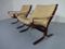 Mid-Century Siesta Table, Ottoman & 2 Leather Chairs by Ingmar Relling for Westnofa, Image 12