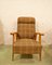 Mid-Century Beech & Plaid Lounge Chair, 1960s 5