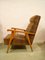 Mid-Century Beech & Plaid Lounge Chair, 1960s, Image 3