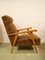 Karierter Mid-Century Sessel aus Buchenholz, 1960er 2