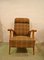 Mid-Century Beech & Plaid Lounge Chair, 1960s, Image 4