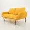 Italian Yellow Velvet Sofa Bed, 1950s 4