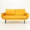 Italian Yellow Velvet Sofa Bed, 1950s, Image 1