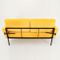 Italian Yellow Velvet Sofa Bed, 1950s 7