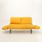 Italian Yellow Velvet Sofa Bed, 1950s 10