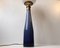 Vintage Cased Glass Nightblue Table Lamp by Bent Nordsted for Kastrup 4