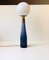 Lampe de Bureau Vintage en Verre Bleu Nuit par Bent Nordsted pour Kastrup 1