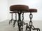 Industrial Brutalist Metal Anchor Chain Barstools, Set of 6, Image 5