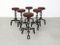 Industrial Brutalist Metal Anchor Chain Barstools, Set of 6 3