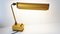 French Golden-Lacquered Steel Workshop Lamp from Mazda, 1950s, Image 4