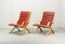 Mid-Century Danish High Back AX Lounge Chairs by Hvidt and Molgaard Nielsen for Fritz Hansen, Set of 2, Image 1