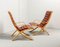Mid-Century Danish High Back AX Lounge Chairs by Hvidt and Molgaard Nielsen for Fritz Hansen, Set of 2 3