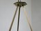 Art Deco Ceiling Light in Satined Glass & Brass 9