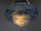 Art Deco Ceiling Light in Satined Glass & Brass 13