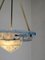 Art Deco Ceiling Light in Satined Glass & Brass 14
