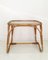 Mid-Century Rattan & Glass Side Table, Image 3