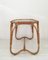 Mid-Century Rattan & Glass Side Table, Image 2