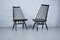 Black Mademoiselle Chairs by Ilmari Tapiovaara for Asko, 1960s, Set of 2 3
