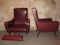 Vintage Italian Reclining Lounge Chair with Footrest 2
