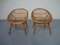 Rattan & Bamboo Chairs, 1960s, Set of 2 1