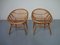 Rattan & Bambus Stühle, 1960er, 2er Set 1