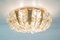 Vintage German Gilt Brass & Crystal Ceiling Lamp from Palwa, 1960s, Image 3