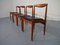 Vintage Teak Vamo PV Dining Chairs by Arne Vodder for Vamo Sonderborg, Set of 4, Image 3