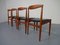 Vintage Teak Vamo PV Dining Chairs by Arne Vodder for Vamo Sonderborg, Set of 4, Image 16