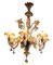 Murano Glass Chandelier and Sconces, 1950s, Set of 3, Image 2