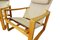 Danish Mid-Century Safari Chairs by Børge Jensen & Sønner for Bernstorffsminde Møbelfabrik, Set of 2, Image 5