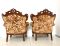 Italian Armchairs with Floral Fabric, 1950s, Set of 2, Image 7