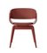 Fauteuil 4th Armchair Rouge avec Assise Souple de Couleur Rouge par Almost 1